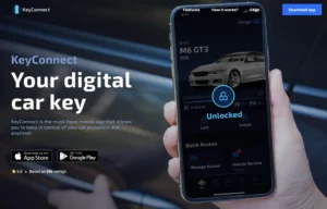 keyconnect app for unlock car with iphone or android